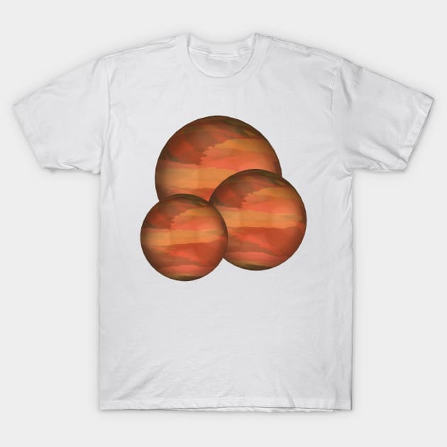 Copper Marble Balls T-Shirt by Grafititee